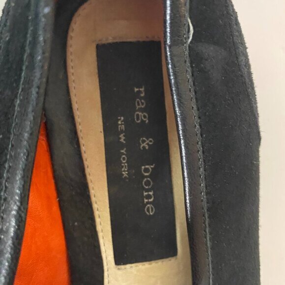 Rag & Bone New York Black Suede Women’s Loafers Dress Shoe Size 36 - Picture 4 of 10
